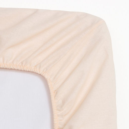 Простыня на резинке Этель 180х200х25, цвет молочный, 100% хлопок, бязь 125г/м2  фото 3