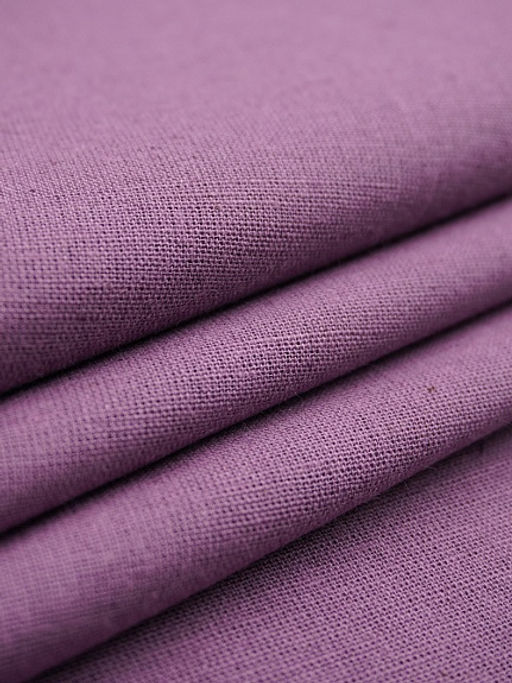 Полулен постельный цв.Лилово-сливовый флер, ш.2.2м, лен-30%, хлопок-70%, 155гр/м.кв