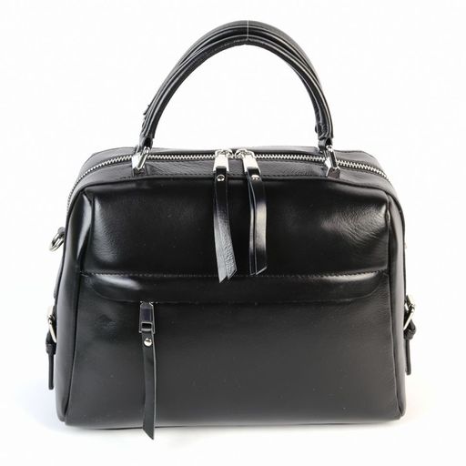 Женская кожаная сумка 1434-С Блек - Cidirro фото 2