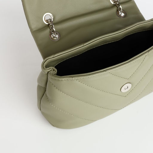 Сумка женская мессенджер на магните, 23×7×14 см, оливковая