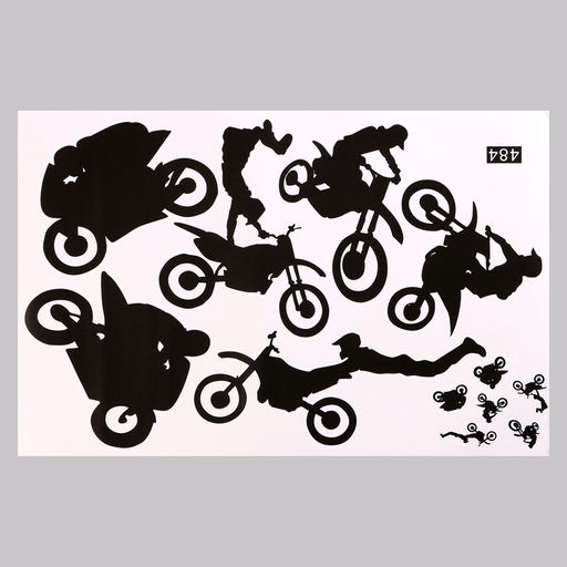 Интерьерная наклейка 3Д TAKE IT EASY «Мотоспорт», 57×38 см