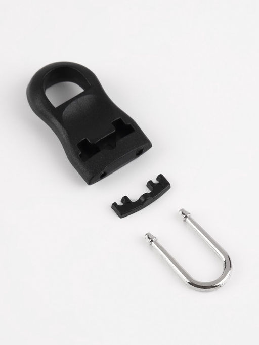 Пуллер для молнии, съёмный, 3.5×1.5 см, 10 шт., чёрный