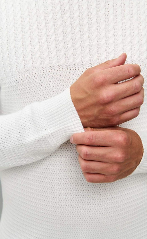 Пуловер F421-1557 milk - Fine joyce фото 5