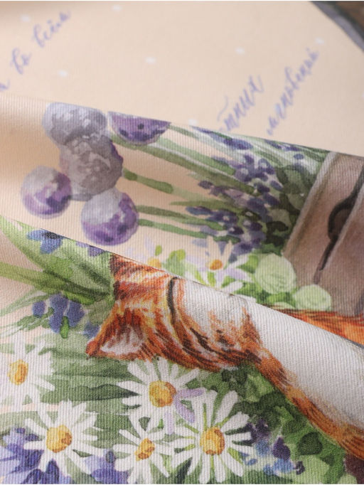 Скатерть Этель Уютные коты, 220?147 см, 100% хлопок, саржа 190 г/м?