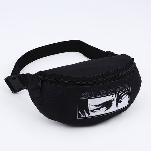 Сумка поясная Аниме, 32х8х15 см, отд на молнии, цвет чёрный - NAZAMOK KIDS фото 2