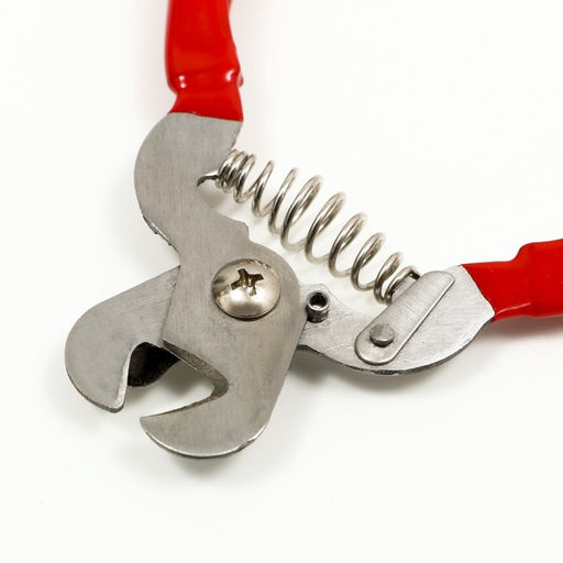 Когтерез-секатор с объемными прорезиненными ручками, отверстие 13 мм, красный - Пижон фото 2