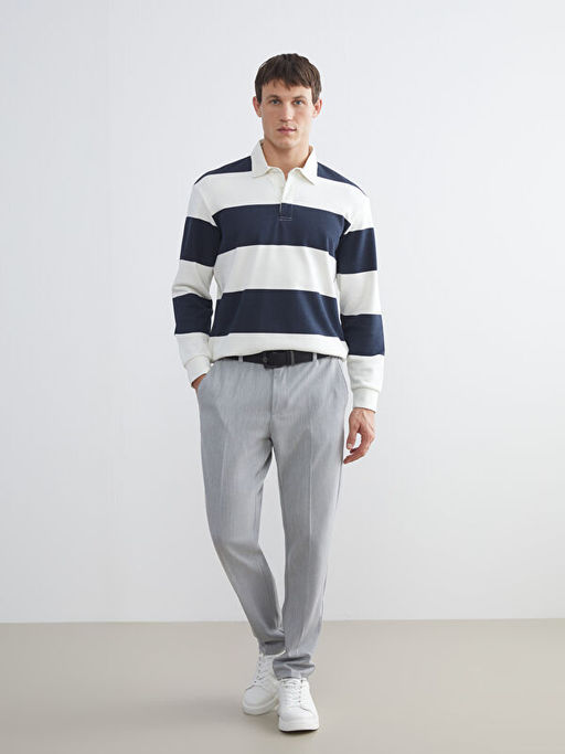 Polo Yaka Erkek Sweatshirt