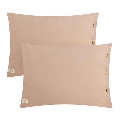 Комплект наволочек Этель 50*70 см - 2 шт, цв.бежевый, жатый хлопок,140гр/м2  фото 8