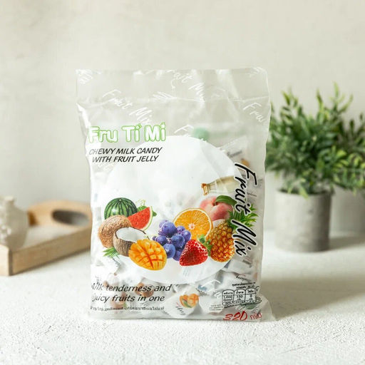 Молочные ириски с желейной начинкой ФРУКТОВЫЙ МИКС FRU TI MI, 320 гр