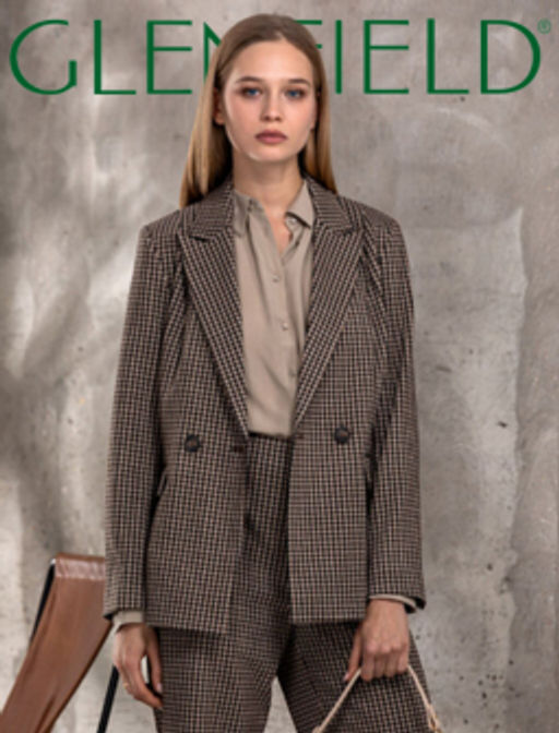 пиджак женский в коричневых цветах - Glenfield фото 10