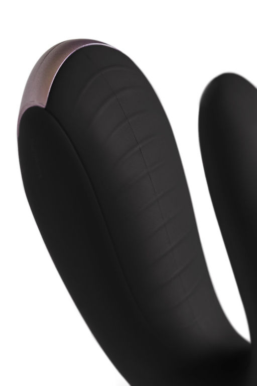 Многофункциональный стимулятор для пар Satisfyer Partner Double Fun, силикон, черный, 18 см