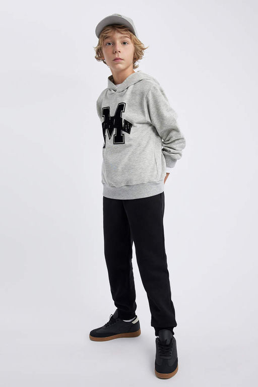 Толстовка обычного кроя с капюшоном для мальчиков - Defacto фото 3