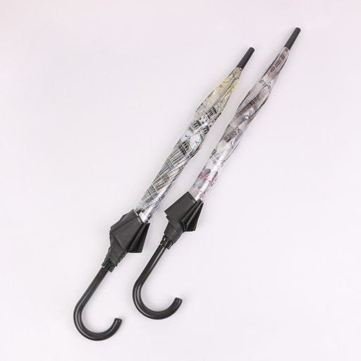 Зонт - трость полуавтоматический Города, 8 спиц, R = 40 см, рисунок МИКС - Simaland фото 2