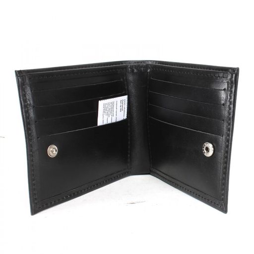 Портмоне мужское Croco-ПР-902 натуральная кожа 1 отд, 10 карм, черный пулл-ап (254) 231852  фото 3