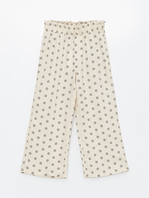 Beli Lastikli Wideleg K?z ?ocuk Pantolon