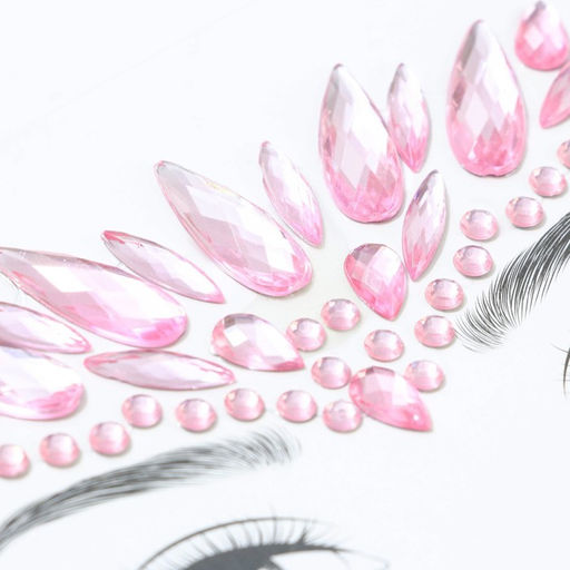 Стразы для лица Сияй!, розовые - Beauty fox фото 7