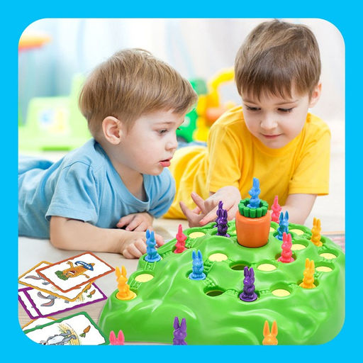 Настольная игра на внимательность Ушастые гонки, 24 карточки, 16 зайцев - Лас играс kids фото 8