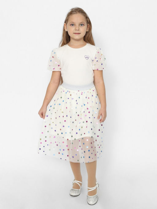 CRB wear/CWKG 63631-21 Футболка для девочки,экрю/Ex.Cherubino