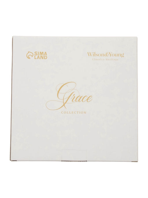 Тарелки WY Grace, d=25.5 см, набор 2 шт., фарфор, белые