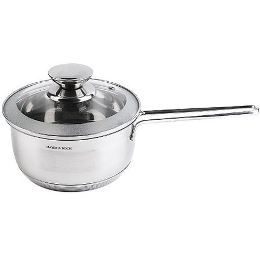 30969 Ковш с крышкой 1,5л 16 см нерж/ст MB (х8) - Mayer&boch фото 3
