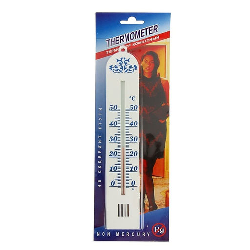 Цена за 2 шт. Термометр комнатный для измерения температуры воздуха Бланш, от 0С до +50С, микс - Take it easy фото 7
