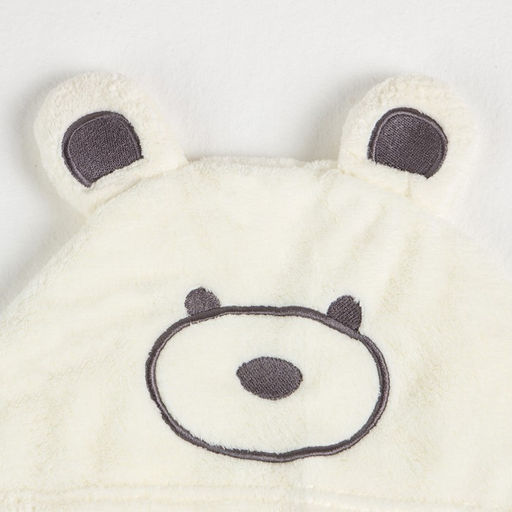 Полотенце с капюшоном Крошка Я, цвет белый, 67х120 см, 100% п/э, 280 г/м2  фото 3