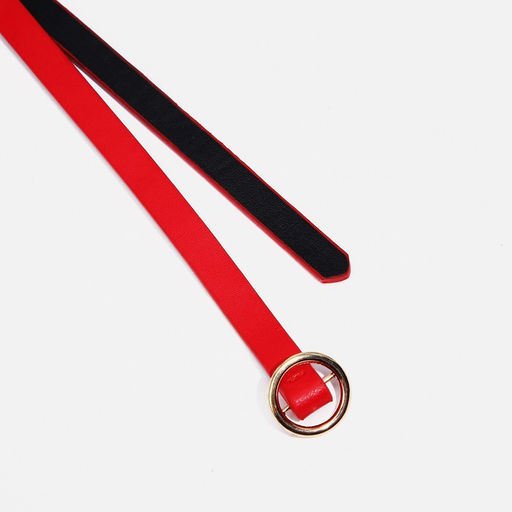 Ремень женский, ширина 1 см, пряжка металл, цвет красный - Simaland фото 2