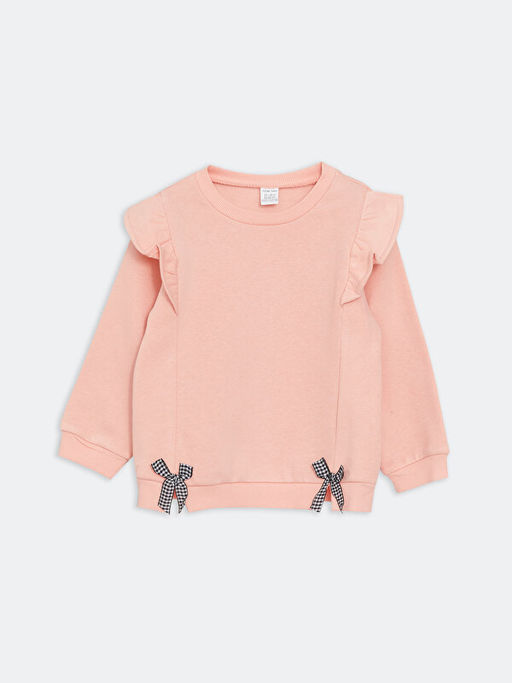 Bisiklet Yaka Bask?l? K?z Bebek Sweatshirt 2li - Waikiki фото 2