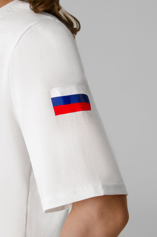 Арт. 31140 Футболка женская Россия 44-50 (4 шт) Цвет:молочный - Калинка фото 18