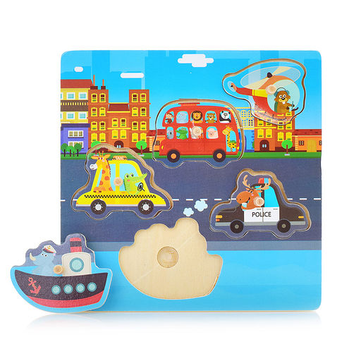 Пазл-вкладыш Город у моря - Щепочка фото 4