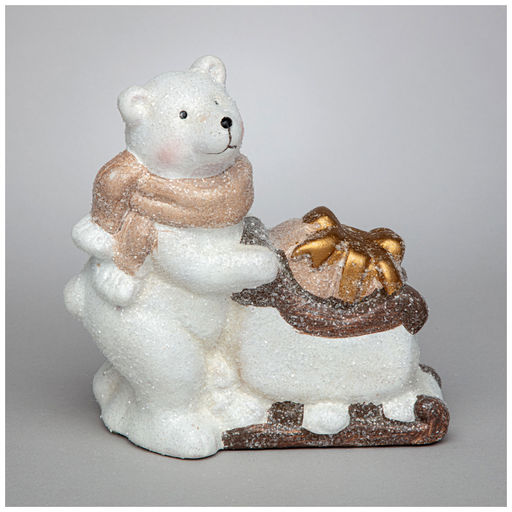 ФИГУРКА БЕЛЫЙ МИШКА 13,5*6,5*13 СМ - Lefard фото 3