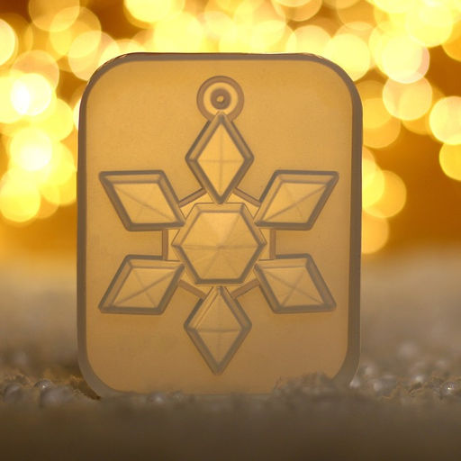 Форма силиконовая универсальная, подвеска «Снежинка-кристалл»