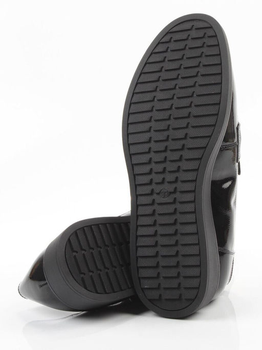 03-DEB103-3 BLACK Лоферы женские (натуральная кожа)