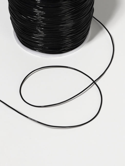 Цена за 2 шт. Нить для плетения, эластичная, 1001 м, d=0.8 мм, чёрная