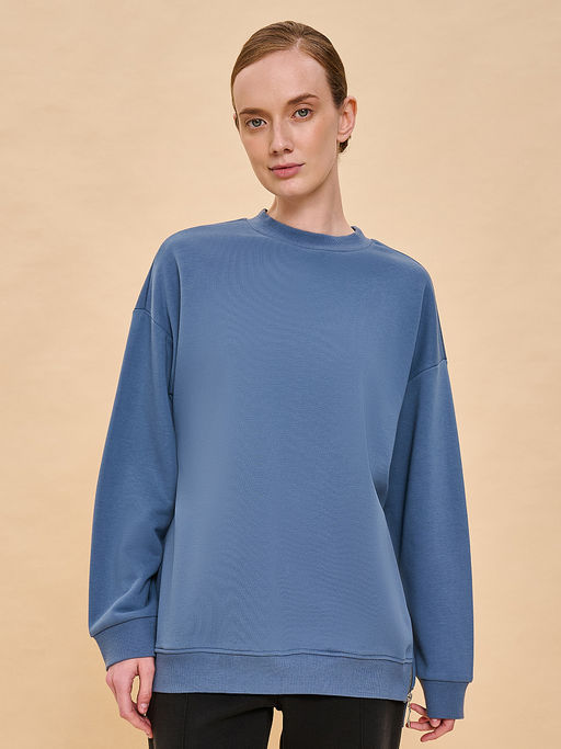 PELICAN, толстовка женская, Джинс  фото 2