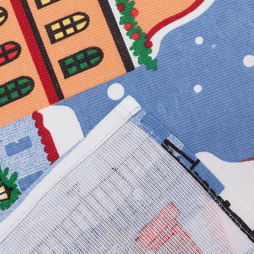 Полотенце кухонное Праздник в городе 35х60см, 160 г/м2 - Доляна фото 4