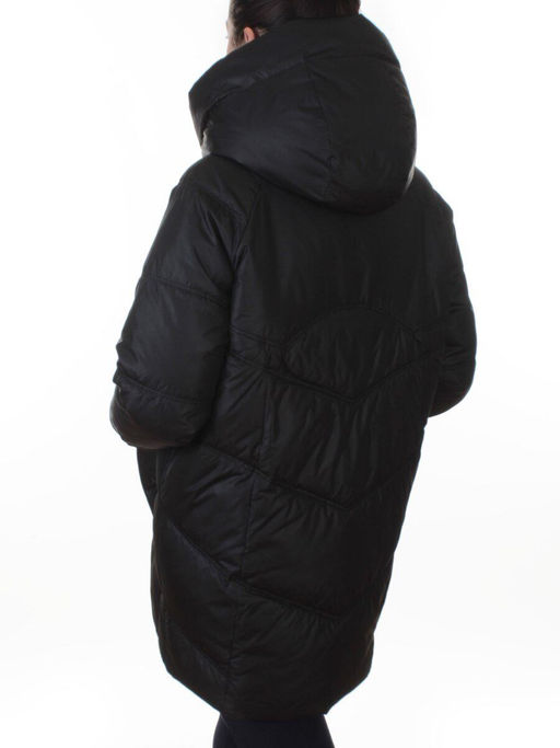 EB2819 BLACK Куртка зимняя женская (200 гр. холлофайбер)