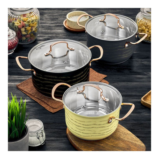 Кастрюля с крышкой Walmer Sandy, 3 л, цвет серый  фото 5