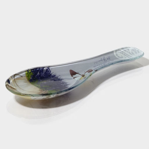 Подставка под ложку Доляна «Лаванда», 23.5×8.3 см, стекло