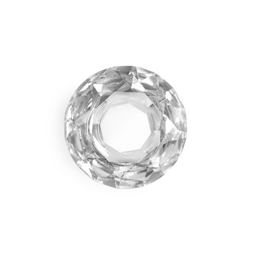 Ручка-кнопка CAPPIO «Алмаз», стеклянная, d=40 мм