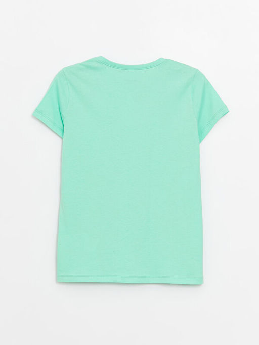 Bisiklet Yaka Basic K?sa Kollu K?z ?ocuk Ti??rt - Waikiki фото 2