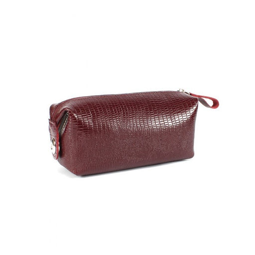 Косметичка Croco-К-721 натуральная кожа (1 отдел), бордо игуана (78) 265362