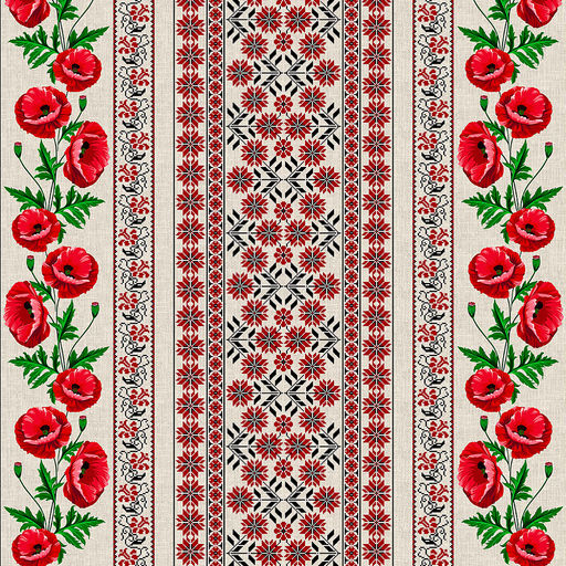 "Мир Вам" Скатерть 180х145см, длина стола до 140см, на 6 персон, хлопок "Комфорт" 171г/м2, "Домашняя мода" (Россия)