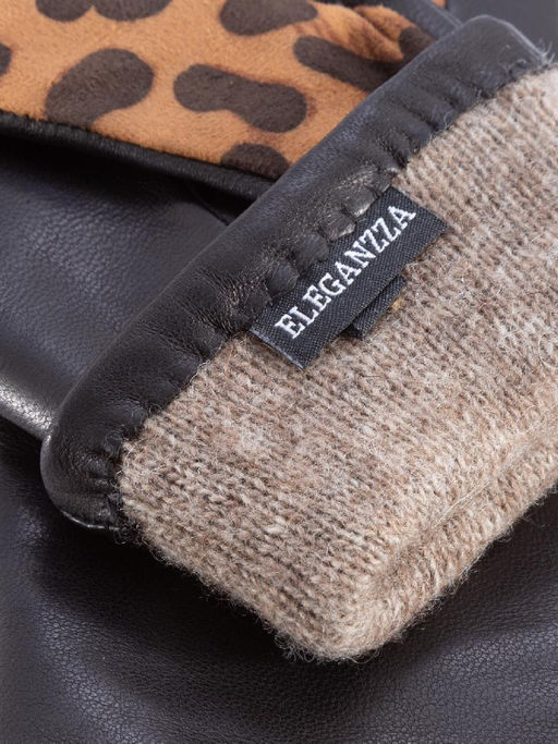 Перчатки женские ш+каш. IS00146 black/ocean - Eleganzza фото 9