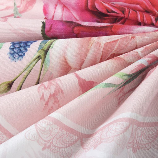 Скатерть круглая Этель Розы, d=220 см, 100 % хлопок