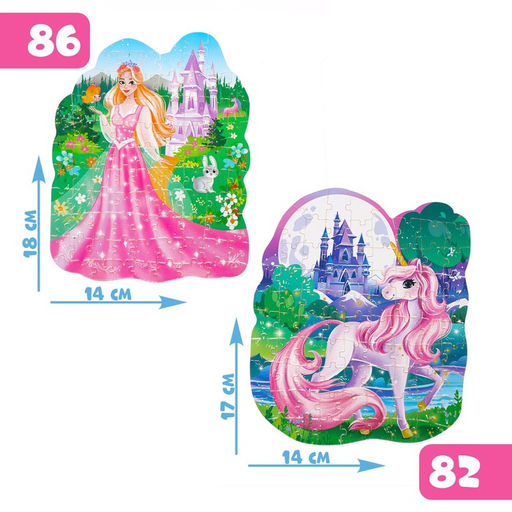 Фигурные пазлы 2 в 1 Страна волшебства - Puzzle time фото 2