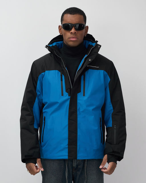 Горнолыжная куртка мужская зимняя голубого цвета 7612Gl - Mtforce фото 6