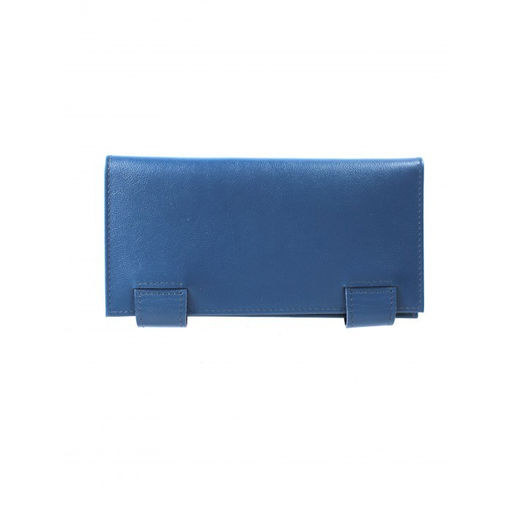 Портмоне мужское Croco-ПР-960 натуральная кожа 4 отд, 8 карм, синий бергамо (47) 264751 фото 2