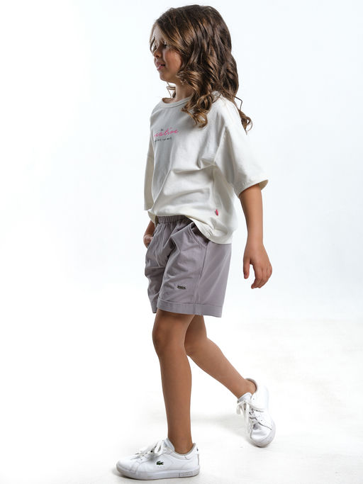 Комплект для девочки шорты с футболкой UD 7889/7896 розовый - Mini maxi фото 7