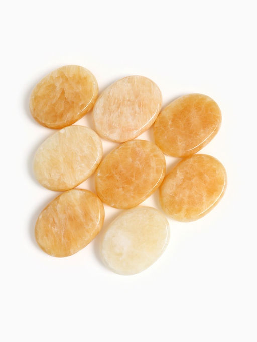 Камни для СПА 6×8 желтоватый мрамор, 8 шт.